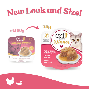 Catit Chicken Dinner, Duck & Potato 75 g, 6 pcs/box